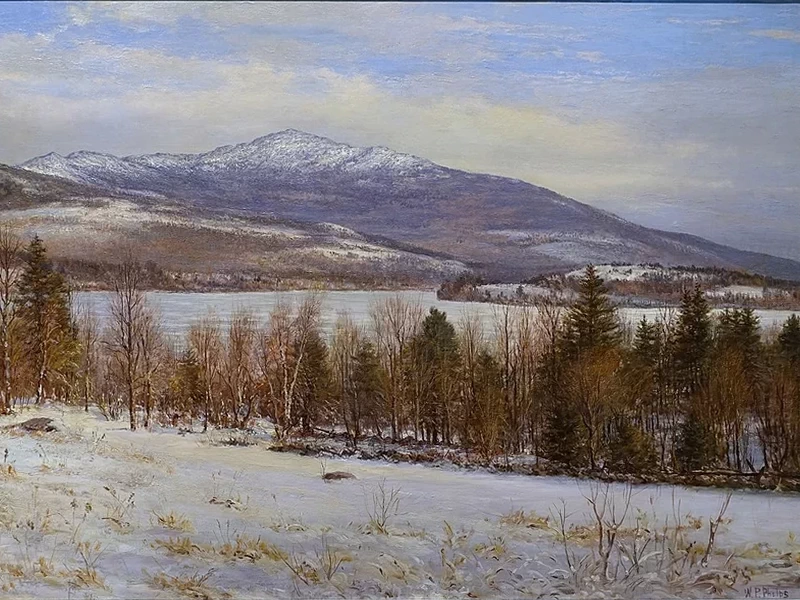 1848-William Preston Phelps - Monte Monadnock in inverno